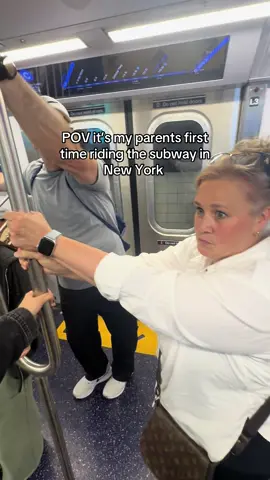 I can’t waith the way she jerks back 😂😂😂 So much love for these two  #massholes vs #nycsubway 
