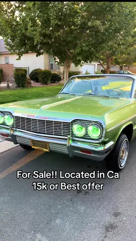 64 impala- 8 batteries 2 pumps , come get it #64 #64impala #impala #lowrider #chevy just playing she’s not for sale 
