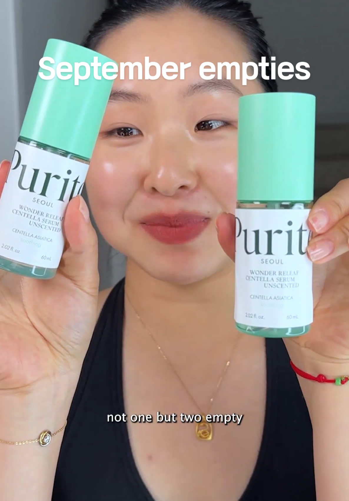 empties but actually I only show my empties that were favorites 💛 everything linked in bio #skincareempties #skincarefavorites #monthlyfavorites