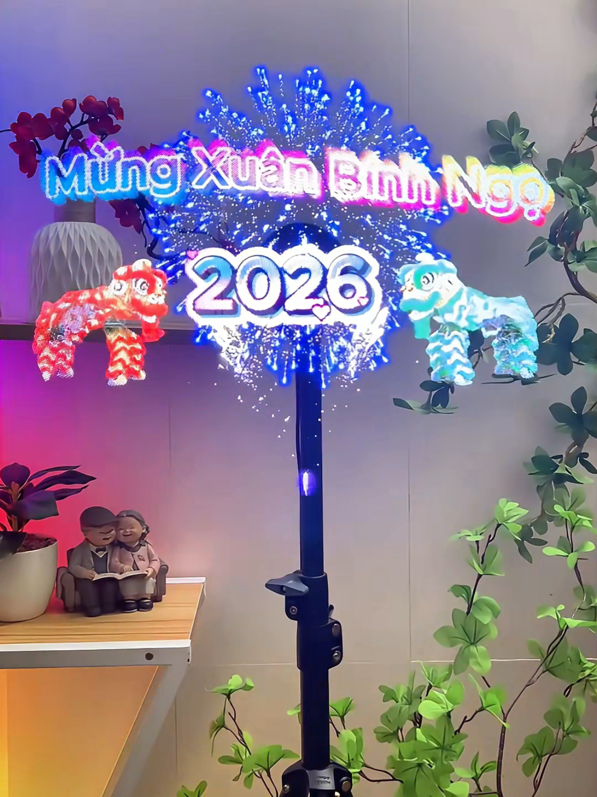 Quạt led 3d Tết 2026 #quatled3dhologram  #quathologram  #quatled3d  #quatled  #denled3d 