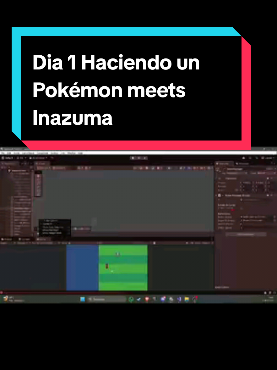 DIA 1 de desarrollando un Pokémon meets Inazuma. Se lo vi a una persona que no recuerdo el nombre y espero reencontrar x aquí y me encantó la idea. Creditos de la idea a: @Deysh_  De momento están hechos: - Movimiento jugadores, incluye un modo partido donde la cámara es estática y el modo aventura donde sigue al protagonista. - Un sistema de diálogos muy completo  - Fisicas básicas de la pelota #developer  #inazuma #inazumaeleven  #Pokemon #pokemoncommunity 