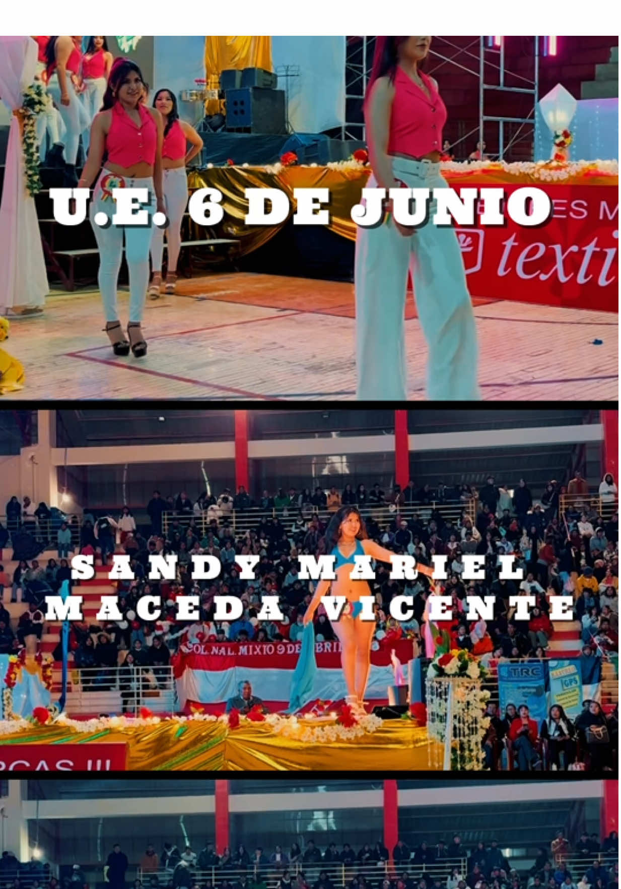 Miss y Mister de los Estudiantes 2025 Unidad Educativa = 6 DE JUNIO  #trajedebaño #6dejunio #miss #villazon #estudiantes 