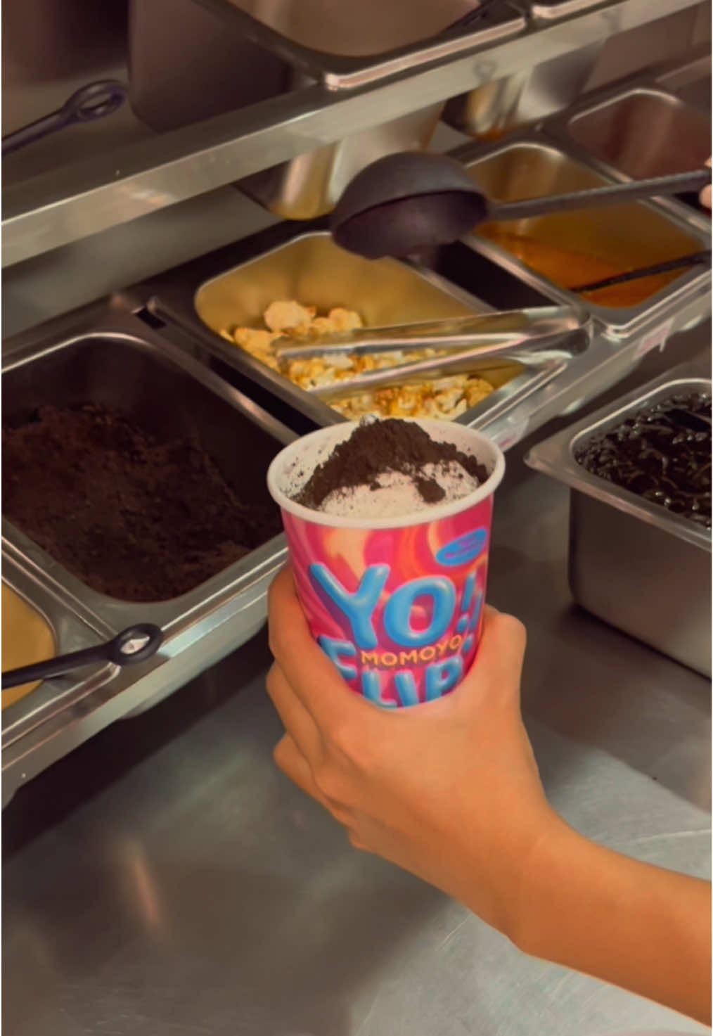 momoyo yo flip oreo 🥰😍#momoyoyoflip #momoyo #yoflip #promoseruweekend #icecream 
