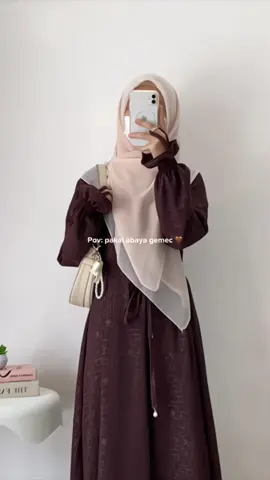 Abaya embos gemec 🫶🏻✨ #abaya #gamis #ootdhijab #outfitinspo 