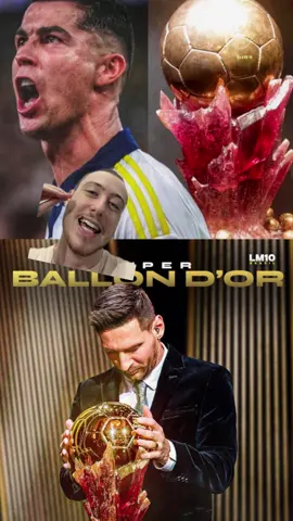 Eles não cansam de rivalizar nunca #tiktokesportes #boladeouro #cristianoronaldo #lionelmessi #curiosidades 