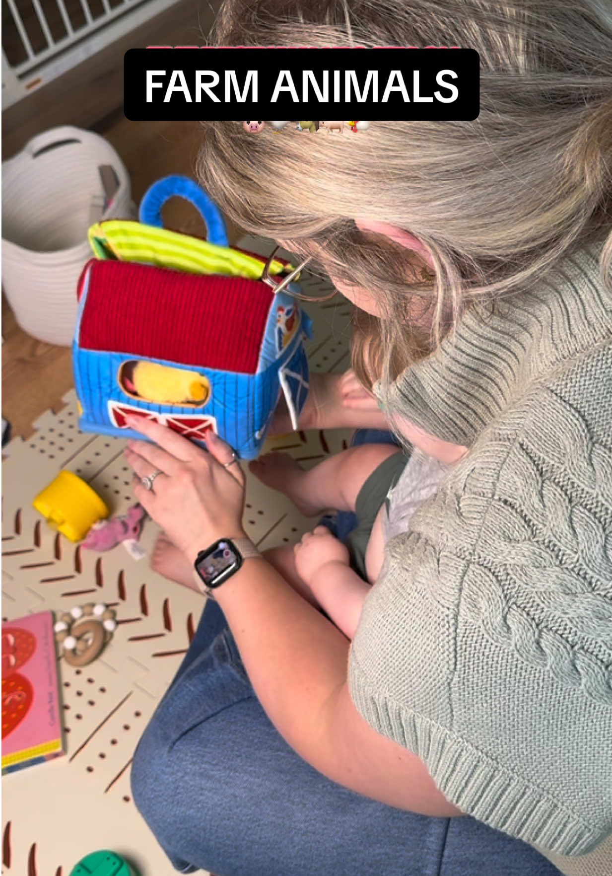 My boy loves his animals!! 🐷🐴🐰🐓🐖#hahaland #babytoy #toddlertoy #learninganimals #learninganimalsounds 