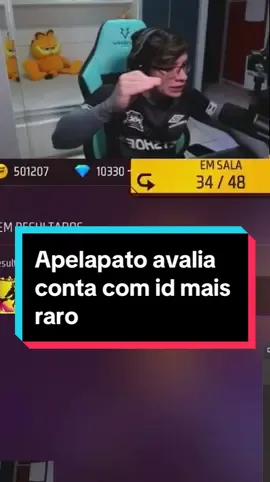 Apelapato avalia conta com o id mais raro #freefire #apelapato