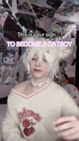 BECOME A CATBOY WITH ME TWIN #FEMBOY #catboy #xyzbca #prettyboy #femboyfriday 