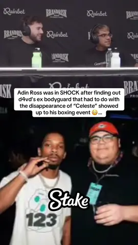 Adin Ross was in SHOCK after finding out d4vd’s ex bodyguard that had to do with the disappearance of “Celeste” showed up to his boxing event 😳… #adinross #d4vd #n3on 