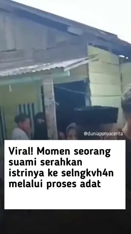 Seorang pria berinisial SRH di Desa Puudombi, Konawe, Sulawesi Tenggara menyerahkan istrinya NS kepada selingkuhannya melalui prosesi adat Tolaki, Mosehe, Kamis (2/10/2025). ‎”Dia grebek ini istrinya sama laki-laki lain di rumah kos di Unaaha. Barang bukti motor kemudian dia bawa ke polsek, di sana istri dan pria selingkuhannya mengakui perbuatannya,” kata Kepala Desa Puudombi, Safrudin. Dalam prosesi yang disaksikan tokoh adat dan warga, pihak selingkuhan memberikan seekor sapi, perlengkapan adat, serta uang Rp5 juta sebagai syarat. Kepala Desa Puudombi, Safrudin, menyebut penyelesaian ini dipilih untuk menjaga harga diri keluarga. “Pihak keluarga sudah ikhlas dan sepakat diselesaikan secara adat,” ujarnya. Suasana haru terjadi saat SRH menyampaikan pesan perpisahan di depan istrinya. “Kau ku talak, jadi aku pun ga menyangka, kau tidak ada hak lagi, kau ku cerai,” katanya. Ia lalu menyalami selingkuhan istrinya sambil berpesan, “Kuserahkan istri ku ke kau ya, kau jaga baik-baik, nikahi lah dia dengan tanggung jawab lahir dan batin.”  from @fakta.indo
