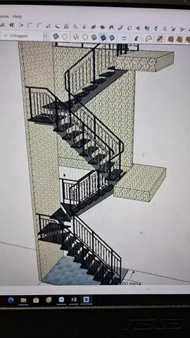 Cầu thang xương cá 2 tầng #cauthangdep #lancandep #xuhuong ##xuhuongtiktok 