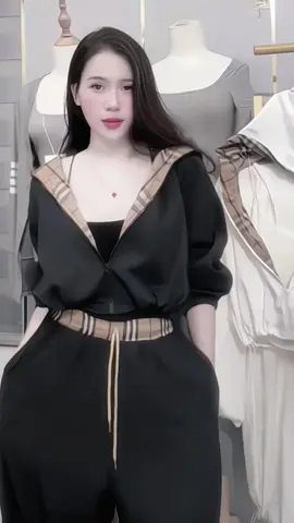SÉt bộ kẻ mũ quần dài xuông ch