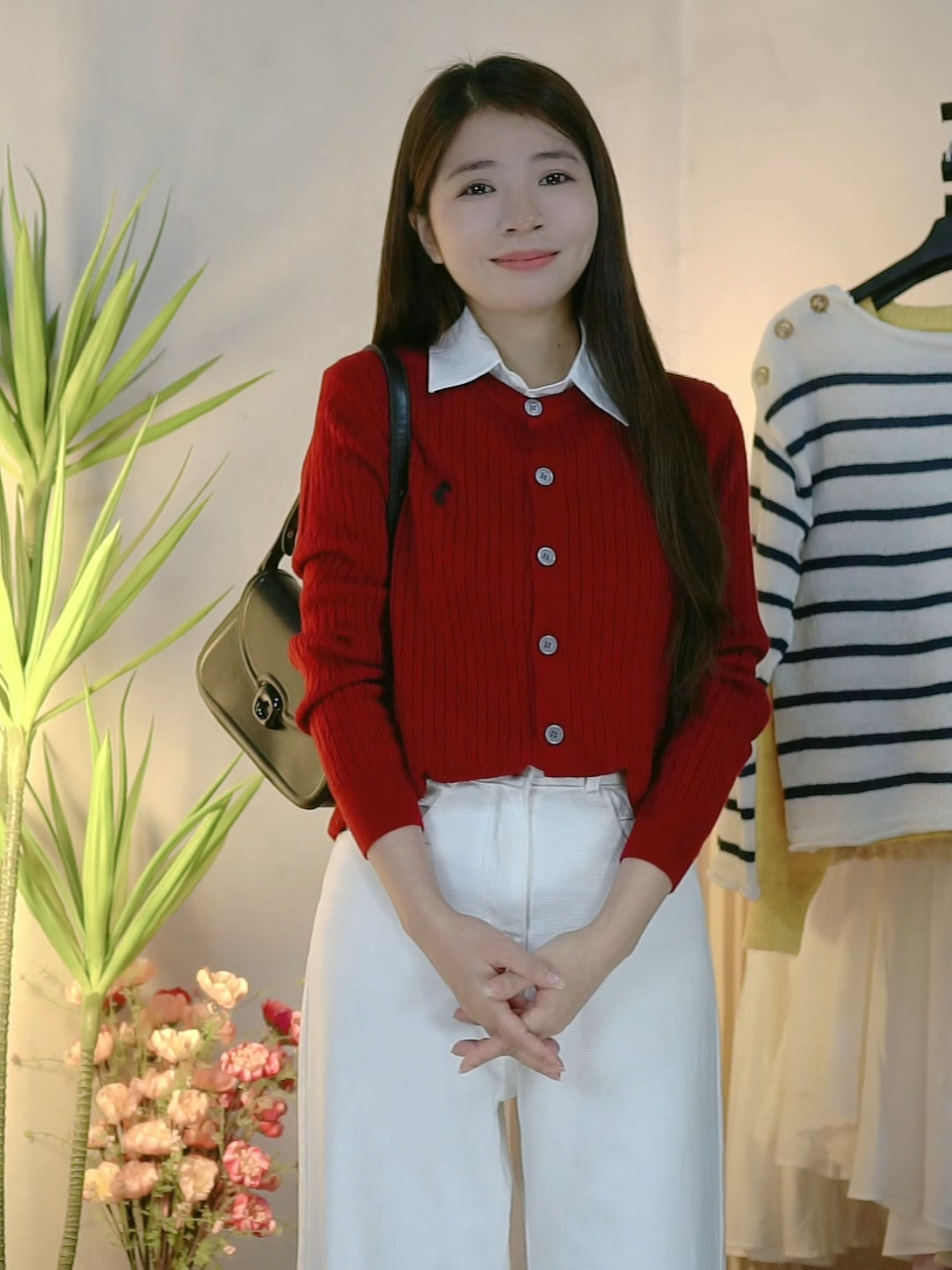 Áo len cardigan mịn #cardigan #aolennu 
