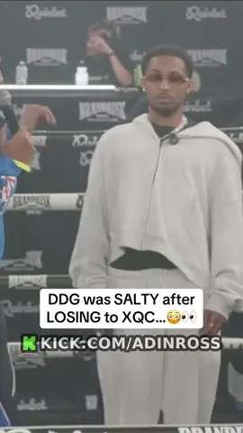 DDG was SALTY after LOSING to XQC…😳👀 #ddg #xqc #adinross #fyp 