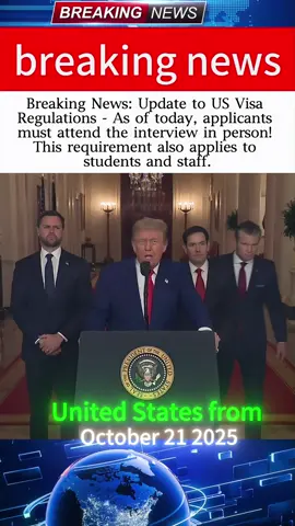 3Breaking: U.S. Visa Rules Update – In-Person Interviews Now Required for Students and Workers! ||KD #USVisa #Immigration #USTravel #USEmbassy #breakingnews   