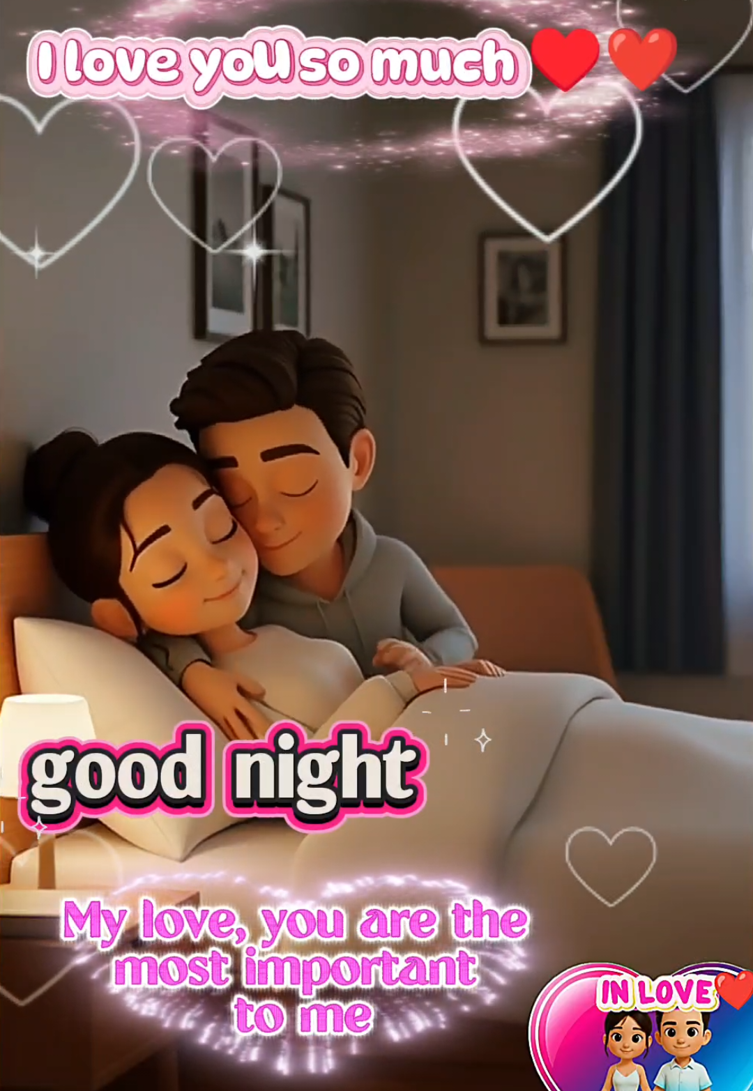 good night my love ♥️ #lovewins #animation #lovestory #goodnight #couplegoals 