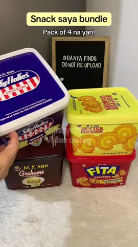 🛒looking for snacks sya bundle ? Choose what you like mga biiee#mysanbuttercookies#fita#skyflakes#graham#bundlesnack
