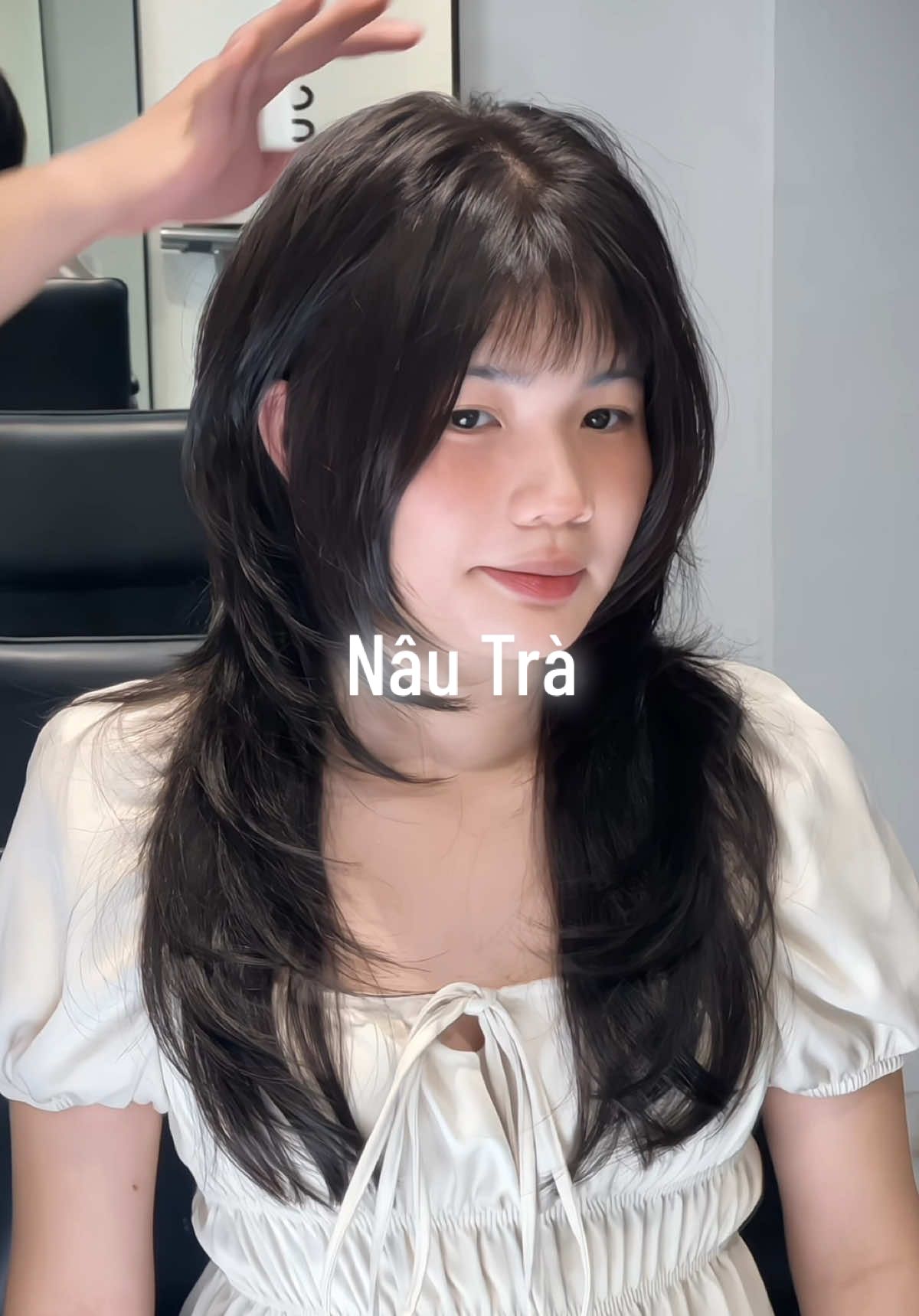 Hush Cut kết hợp màu Nâu Trà Đen cho học sinh cấp 3