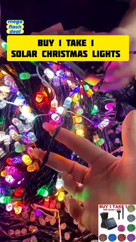 Buy 1 Take 1 Solar Christmas Lights  #christmaslights #solarchristmaslights #christmasiscoming #viralnow #budgetfriendly 