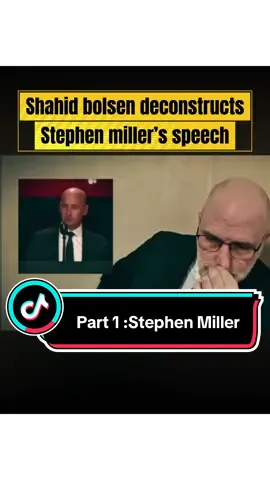 Part one : Shahid Bolsen deconstructs Stephen Miller’s speech at Charlie Kirk’s memorial. @Shahid King Bolsen #MiddleNation #shahidbolsen #stephenmiller #foryoupage 