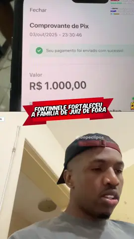 FontinneleRj deu 1K pra familia que abrigou ele em Juiz de Fora! 🚨 #fontinnelerj #fyp 