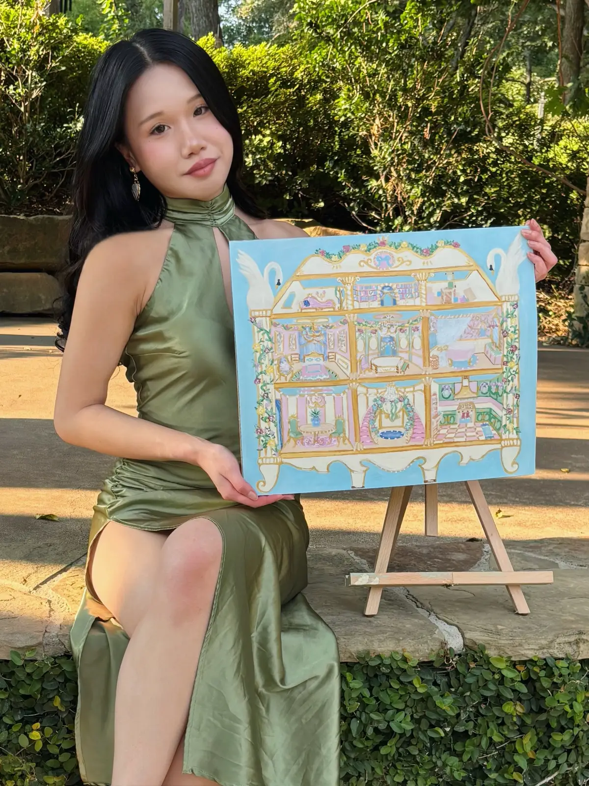 I’m a lover of beautiful things 💐 #artist #paintings #whimsicalart #coquette #princesscore 