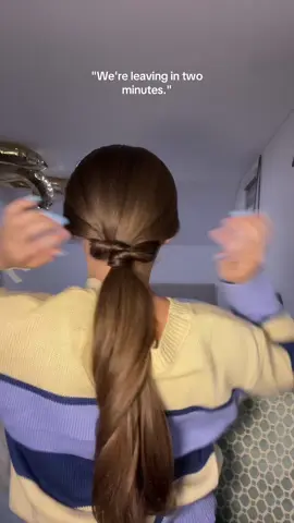 I'm pretty quick at getting ready✨🧚  #hair #hairstyles #hairtutorial #hairtutorialvideo #hairhack 