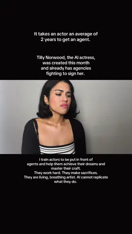 AI will never be real art. #acting #actors #actingcoach #actor #fyp 