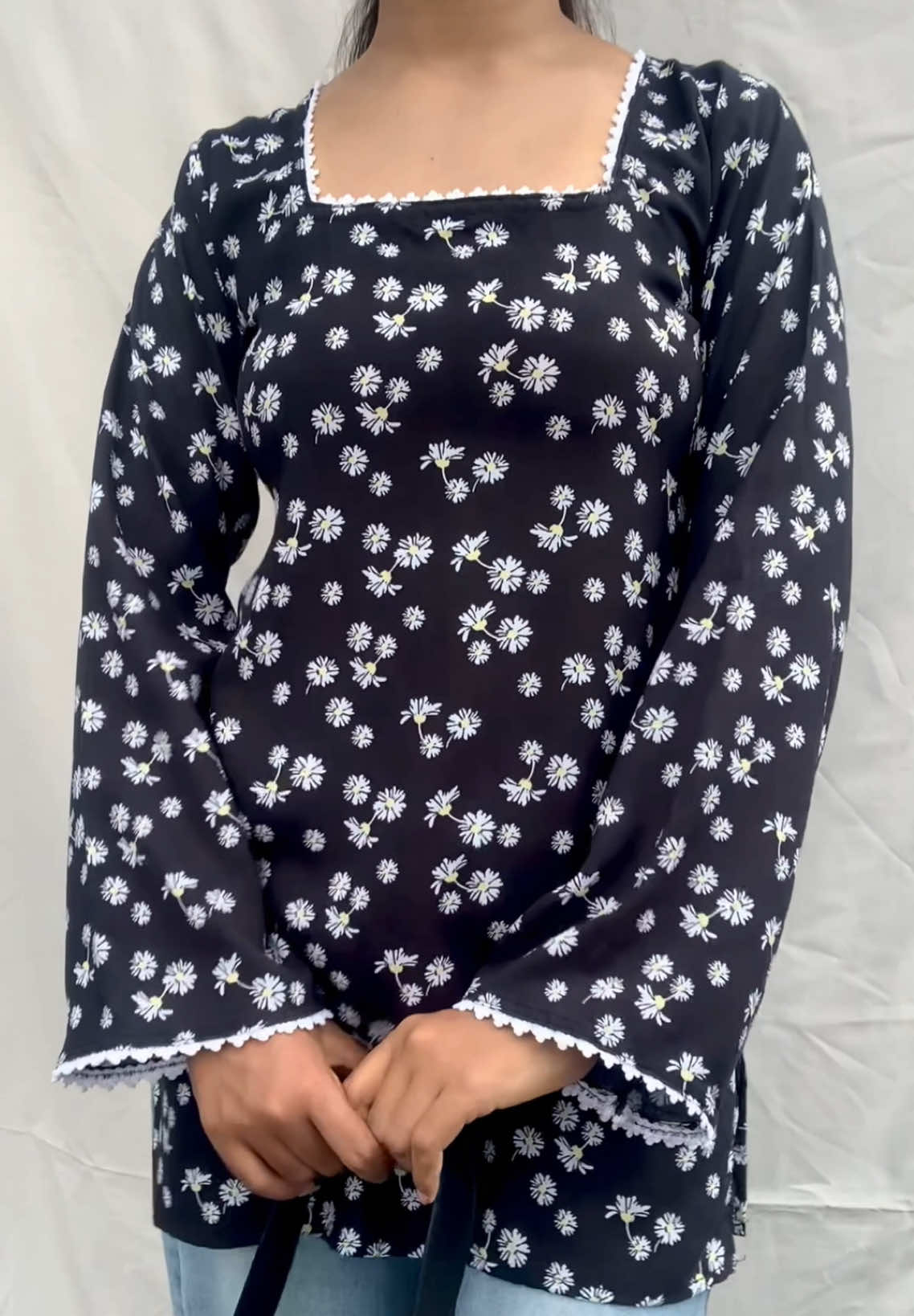 New IN Full bell sleeves kurthi🪷 #kri__collection #kurthi #foryoupage #nepal #newarrivals 