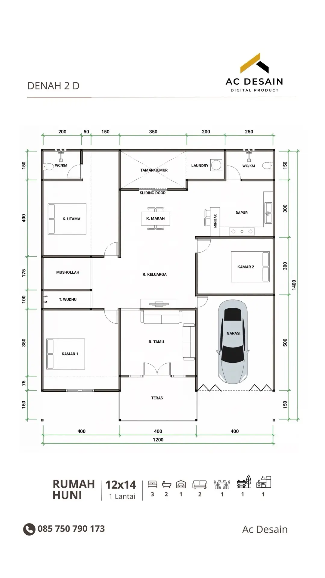 #layout #denah2D #rumahminimalis #rumahmilenial 