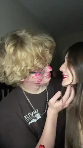 My sweet man 💗 @KeenahVr  #xyzbca #fyp #boyfriend #redlipstick #trend 