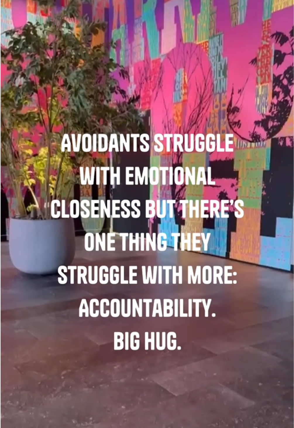 Avoidants are triggered by emotional closeness yes. But that doesn't excuse a lack of accountability. Don't let that go unchecked. Big hug x #attachmentstyles #avoidant #BreakupHealing #EmotionallyUnavailable 