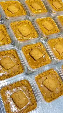 Roe's Biscoff Fantasy in 400ml tub ✨🤎  Follow & message us pn fb: Roe's Graham Float & Desserts  📍Bagong Barrio Caloocan City - South  #roesgrahamfloat #grahamfloatbusiness #SmallBusiness #HomemadeDesserts #biscoff 
