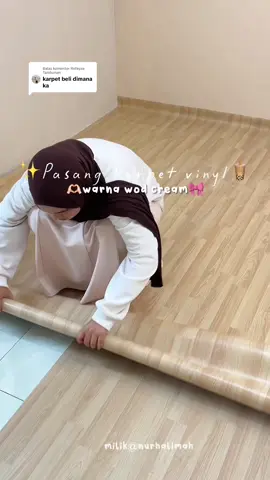 Membalas @Refayaa Tambunan nih aku spill disini karpet vinyl nya🫶🏻✨☺️#karpetvinyl #karpetaesthetic #vinyllantai #kamaraesthetic 