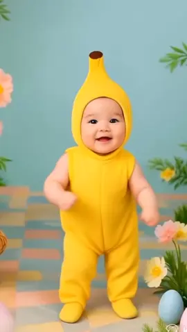 Banana Baby 🍌🍌🍌#xuhuongtiktok #babydance #cutebaby #funnybabyvideos #baby 