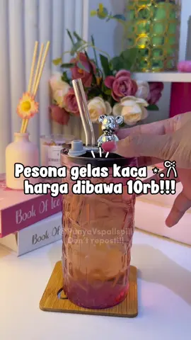 secakep ini harganya d bawah 10rb ajaa, min punya satu sihh, cek di keranjang sekarang😍🫵🏻 #gelaskaca #tumblergelas #botolminum #gelaskacalucu #gelaskacamotif 