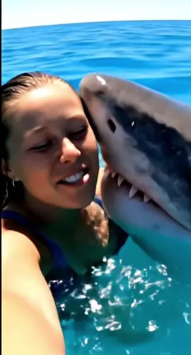 She spent 3 years earning this shark's trust... what happened next changed ocean science forever. 😨 #shark #sharkgirl #marinelife #bahamas 