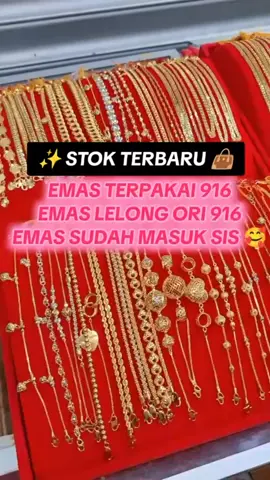 💫READY HARGA LELONG MURAH MUARAH CANTIK💫 -Evailable ✨Rantai Tangan ✨Cincin ✨Rantai leher ✨Rantai kaki ✨Gelang SILA SCREN SHOT DETAIL GAMBAR IKUT  HARGA & SIZE BRG YG NK ORDER -Original 100'/, 916. -Free upah Postage -Free upah resizER