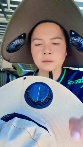 #หมวกพัดลมโซล่าลล์  หมวกบังแดด ปีกกว้าง  มีพัดลมในตัว ปรับแรงลม ได้ 3 ระดับ ชาร์จไฟได้#ของดีบอกต่อ #แม่น้องอะตอม 