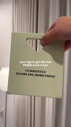 love this new hand cream from @pradabeauty #giftedbypradabeauty #pradabeauty #pradaskincare 