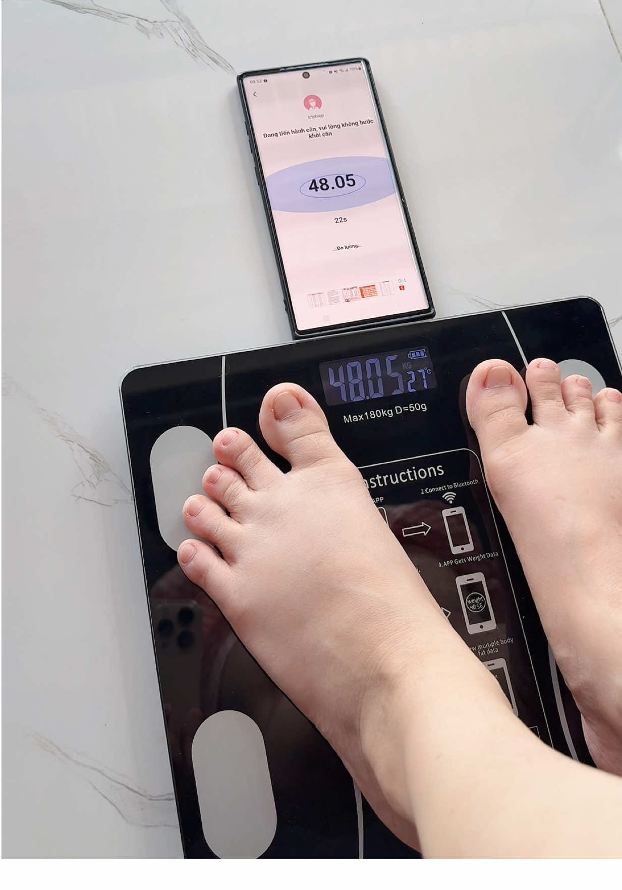 Cân điện tử thông mình đo được 18 chỉ số cơ thể mình luôn mấy bà ơi #xuhuong #viral #candientu #candientuthongminh #thinhhanh 