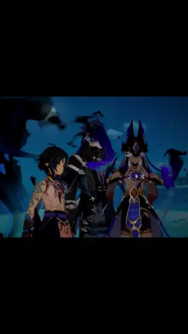 Trio Aura Farming Genshin Impact #flins #sino #xiao #genshinimpact32 #genshinimpact33 