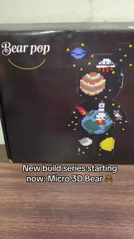 🐻 Starting a brand-new micro 3D bear! Tiny blocks, huge detail. Can’t wait to show the final build. #blocktok #microblocks #toytok #buildingblocks #flowersboult 