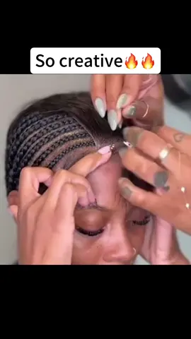 So creative🔥🔥 #hairjourney #closurewig #closureinstall #closuresewin #wiginstalltutorial #hairgoals #hairinspo #fypシ゚viral #fypage 