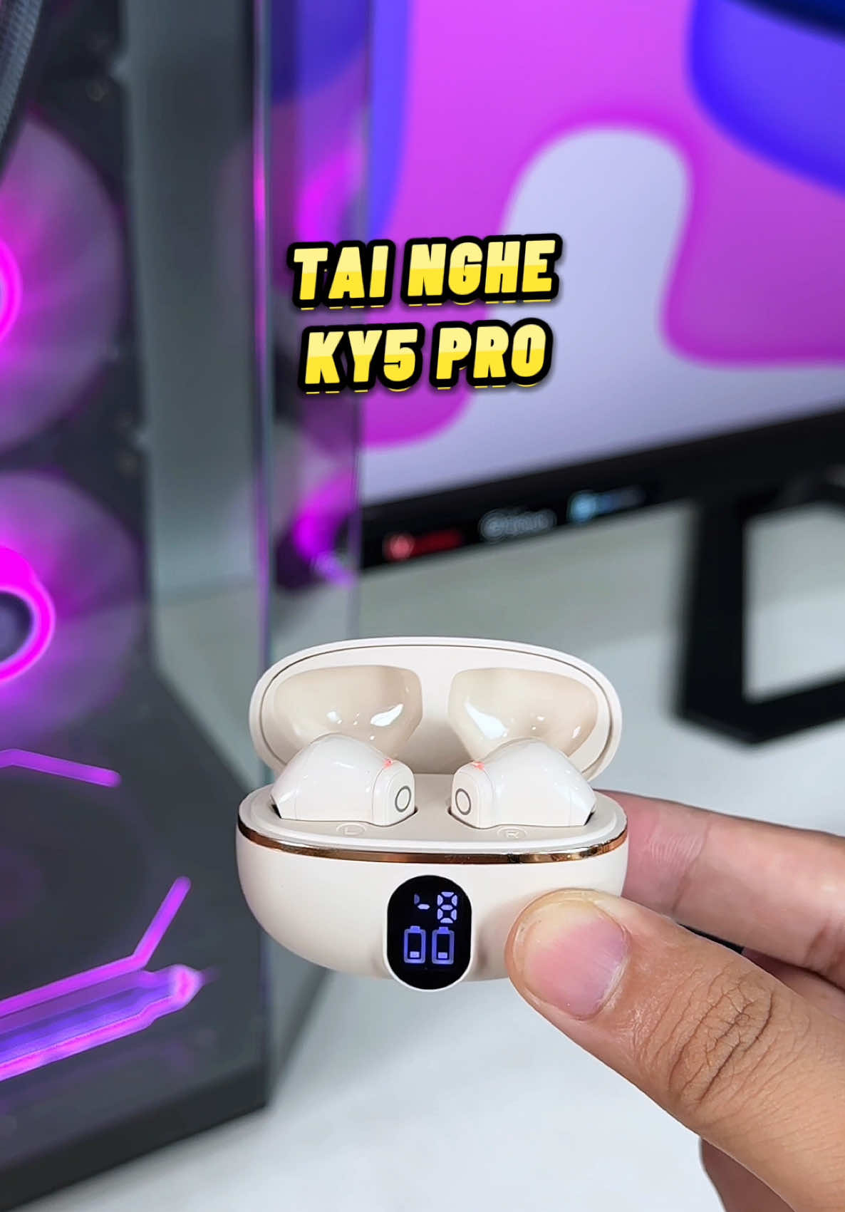Tai nghe bluetooth KY5 PRO #tainghe #tainghebluetooth #taingheky5pro #docongnghe #phukiendienthoai 