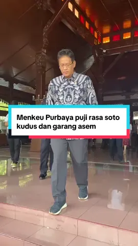 Mampir ke Kudus, Menkeu Purbaya puji kuliner khas Kudus, soto kudus kudus dan Garang Asem saat berbincang dengan awak media. Ia menyebut kuliner kudus sangat enak sekali. #menkeupurbaya #menkeu #purbaya #kudus #kudus24jam 