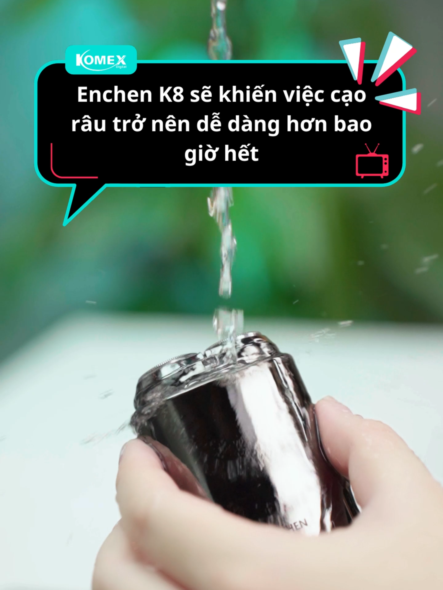 Video 25 - Enchen K8Biến việc cạo râu nhàm chán trở nên đơn giản và nhanh gọn hơn bao giờ hết! Enchen K8 với 15 lưỡi dao tự mài và đầu cạo 3D ôm sát, lướt nhẹ là sạch bong. Trải nghiệm sự khác biệt ngay hôm nay bằng cách click vào giỏ hàng nhé! #maycaorau #Enchen #komexhome #caorau #fyp
