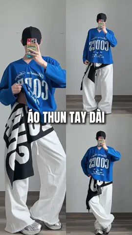 Áo thun tay dài oversize brand codes studio #review #fyp #outfit #xuhuong 