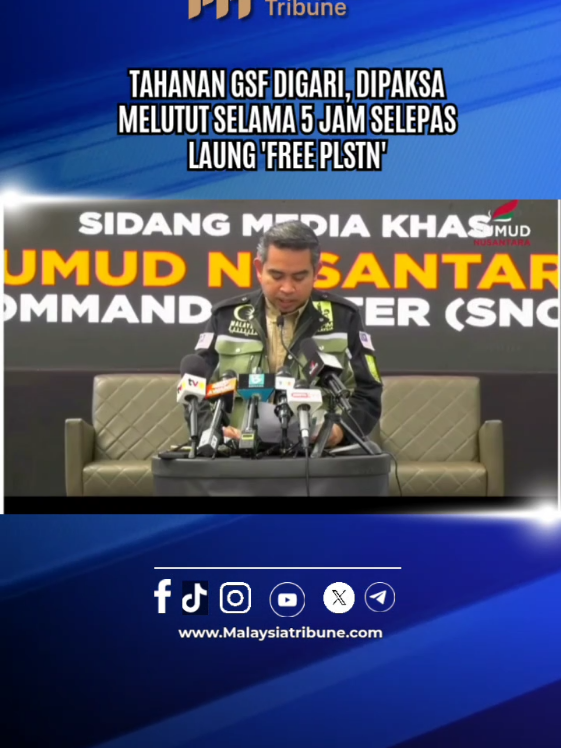 Ketua Pegawai Eksekutif Majlis Perundingan Pertubuhan Islam Malaysia (MAPIM), Datuk Dr Ahmad Sani Araby Al-Kahery memaklumkan menurut ADALAH (peguam Malaysia) tahanan telah dinafikan hak untuk mendapatkan akses seperti air, tandas, ubat-ubatan dan hak bertemu peguam.  Tahanan juga telah dinasihatkan menandatangani borang 'Request of Immediate Departure' dan mereka semua telah berbuat demikian. #malaysiatribune #beritasemasa #videoreelsシ #mapim #sumudflotilla 