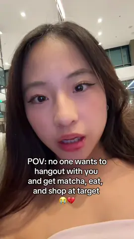 someone….anyone…. hello? - - - - - #relateable #fyp #student #matchatok #mukbang 